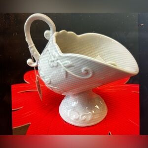 Ivory Ceramic Nut Cup with Scoop